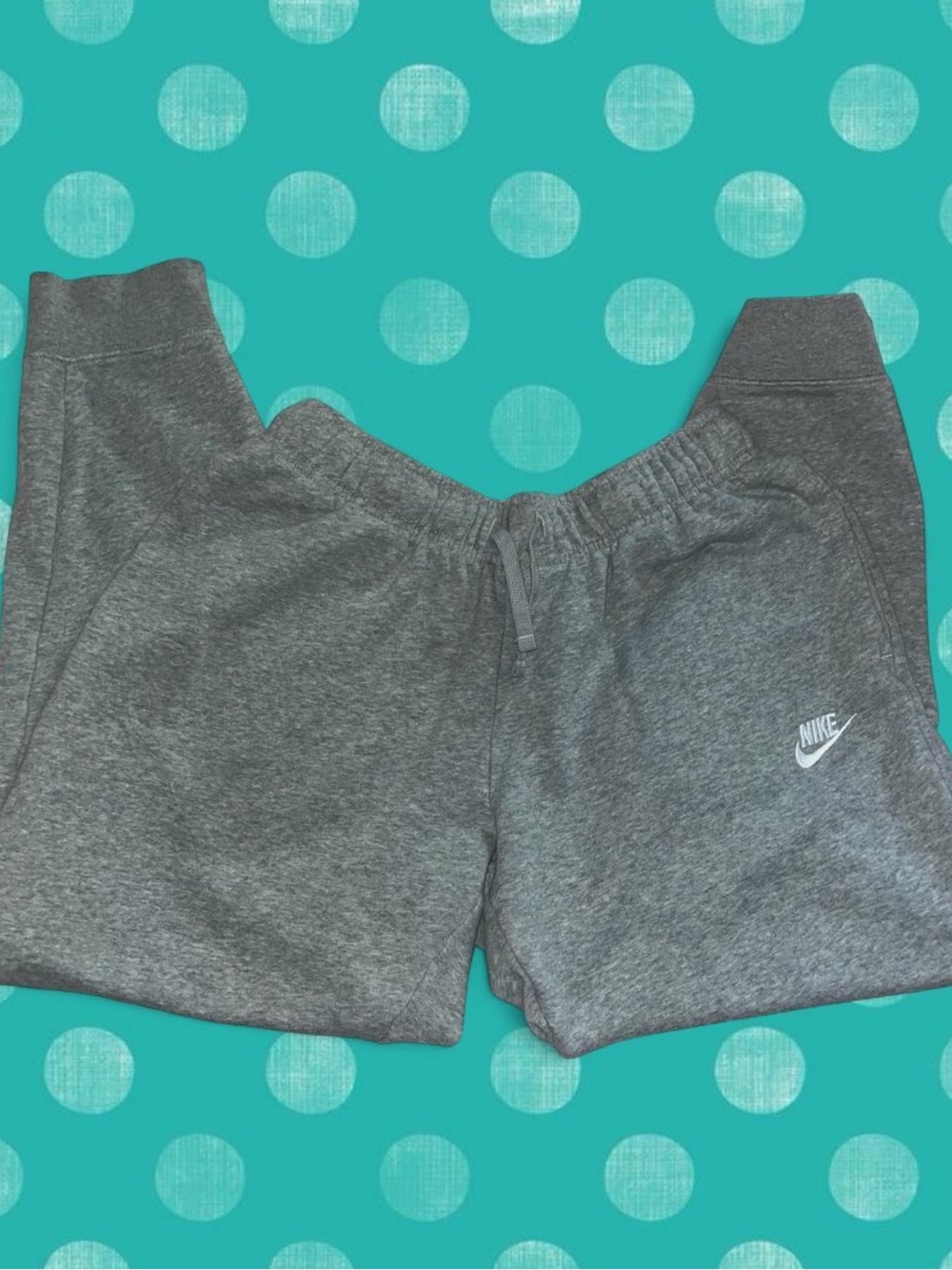 Nike Gray Pants with White Logo